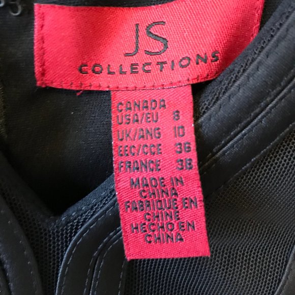 Black, Floor-Length Dress with Ruffle Design - Picture 5 of 6